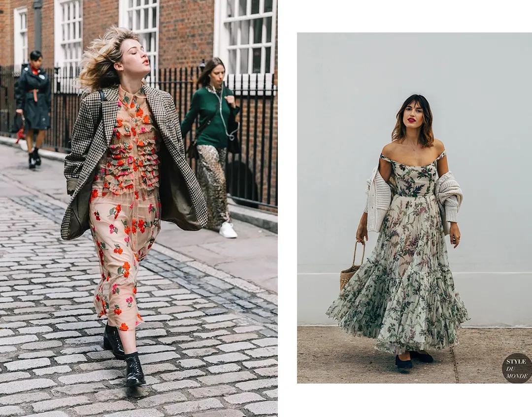 最新碎花连衣裙流行趋势，时尚碎花裙引领潮流前线